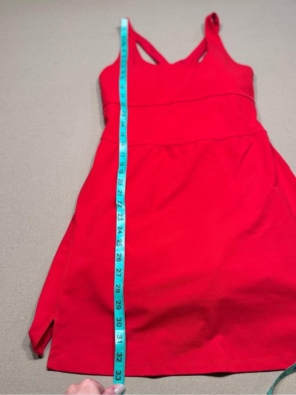 Fabletics Red Define Performance Dress Ultra Mini - Picture 7 of 9